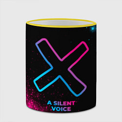 Кружка 3D A Silent Voice - neon gradient, цвет: 3D-желтый кант — фото 2