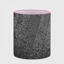 Кружка 3D Металлические пластины, цвет: 3D-розовый кант — фото 2