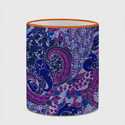 Кружка 3D Морской кролик, цвет: 3D-оранжевый кант — фото 2