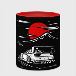 Кружка 3D Мазда RX - 7 JDM Style, цвет: 3D-белый + красный — фото 2