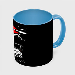 Кружка 3D Мазда RX - 7 JDM Style, цвет: 3D-белый + небесно-голубой