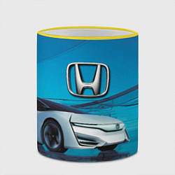 Кружка 3D Honda concept - Japan, цвет: 3D-желтый кант — фото 2