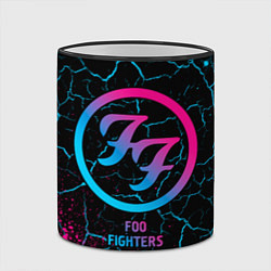 Кружка 3D Foo Fighters - neon gradient, цвет: 3D-черный кант — фото 2