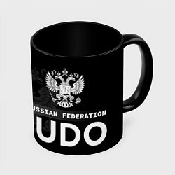 Кружка 3D Judo Russian Federation, цвет: 3D-белый + черный