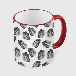 Кружка 3D Аполлон - паттерн, цвет: 3D-красный кант