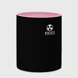 Кружка 3D STALKER лого, цвет: 3D-белый + розовый — фото 2