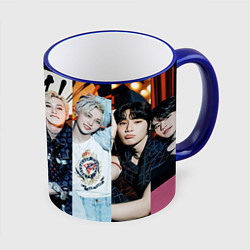 Кружка 3D Circus Bang Chan Lee Know Changbin Hyunjin Han Fel, цвет: 3D-синий кант