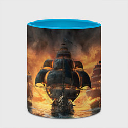 Кружка 3D Skull & Bones, цвет: 3D-белый + небесно-голубой — фото 2