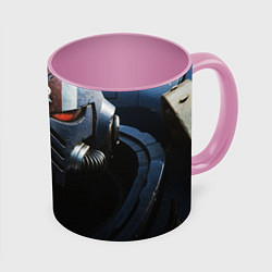Кружка 3D Warhammer 40000 - Space Marine 2, цвет: 3D-белый + розовый