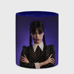 Кружка 3D Уэнздей, цвет: 3D-белый + синий — фото 2