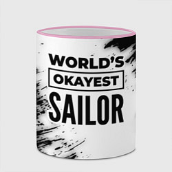 Кружка 3D Worlds okayest sailor - white, цвет: 3D-розовый кант — фото 2