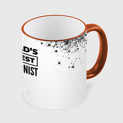 Кружка 3D Worlds okayest nutritionist - white, цвет: 3D-оранжевый кант