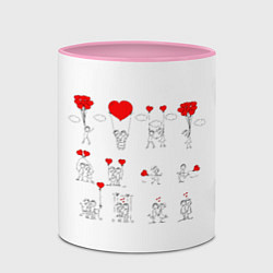 Кружка 3D Valentain Day, цвет: 3D-белый + розовый — фото 2