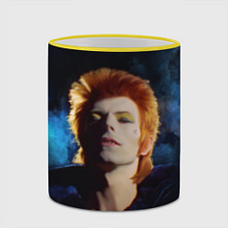 Кружка 3D David Bowie - Jean Genie, цвет: 3D-желтый кант — фото 2