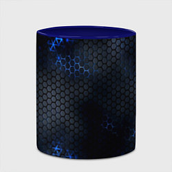 Кружка 3D ЛУЧШАЯ БРОНЯ, цвет: 3D-белый + синий — фото 2