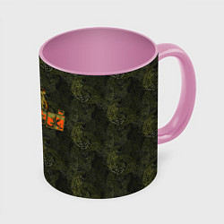Кружка 3D Тимофей камуфляж, цвет: 3D-белый + розовый