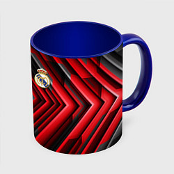 Кружка 3D Real Madrid art, цвет: 3D-белый + синий