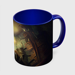 Кружка 3D Little Nightmares игра, цвет: 3D-белый + синий