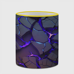 Кружка 3D Светящаяся неоновая лава, цвет: 3D-желтый кант — фото 2