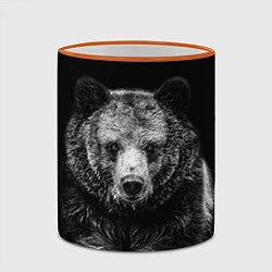 Кружка 3D Медведь тотем славян, цвет: 3D-оранжевый кант — фото 2