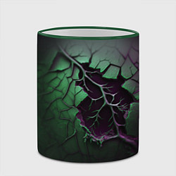 Кружка 3D Ветвь, цвет: 3D-зеленый кант — фото 2