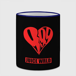 Кружка 3D Juice WRLD - heart, цвет: 3D-синий кант — фото 2