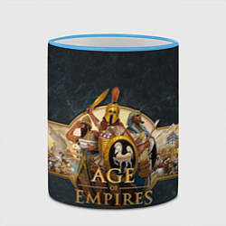 Кружка 3D Age of Empires Эпоха империй, цвет: 3D-небесно-голубой кант — фото 2