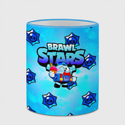Кружка 3D Brawl Stars Лу, цвет: 3D-небесно-голубой кант — фото 2