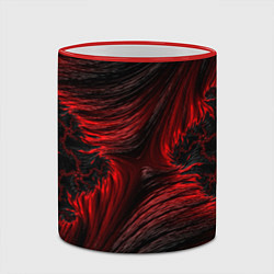 Кружка 3D Red vortex pattern, цвет: 3D-красный кант — фото 2