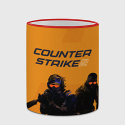 Кружка 3D Counter Strike 2, цвет: 3D-красный кант — фото 2