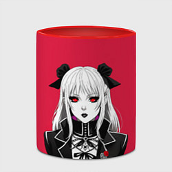 Кружка 3D Леди Кровавая Луна, цвет: 3D-белый + красный — фото 2