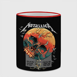 Кружка 3D Metallica - Металлика, цвет: 3D-красный кант — фото 2