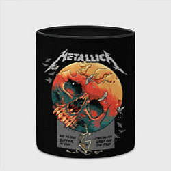 Кружка 3D Metallica - Металлика, цвет: 3D-белый + черный — фото 2