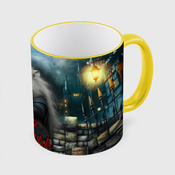 Кружка 3D Граф Хомякула, цвет: 3D-желтый кант