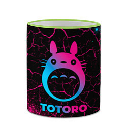 Кружка 3D Totoro - neon gradient, цвет: 3D-светло-зеленый кант — фото 2