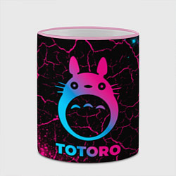 Кружка 3D Totoro - neon gradient, цвет: 3D-розовый кант — фото 2