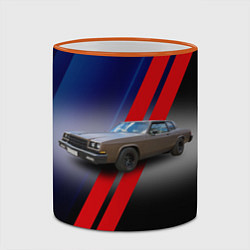 Кружка 3D Американский автомобиль 1980 года Buick LeSabre, цвет: 3D-оранжевый кант — фото 2