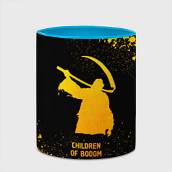 Кружка 3D Children of Bodom - gold gradient, цвет: 3D-белый + небесно-голубой — фото 2