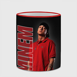 Кружка 3D Рэппер Эминем, цвет: 3D-красный кант — фото 2