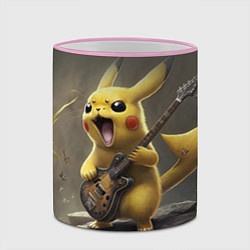 Кружка 3D Pikachu rock, цвет: 3D-розовый кант — фото 2