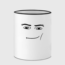 Кружка 3D Одежда Man Face Roblox, цвет: 3D-черный кант — фото 2