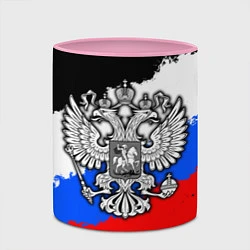 Кружка 3D Триколор - герб РФ, цвет: 3D-белый + розовый — фото 2