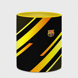 Кружка 3D ФК Барселона эмблема, цвет: 3D-белый + желтый — фото 2