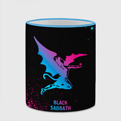 Кружка 3D Black Sabbath - neon gradient, цвет: 3D-небесно-голубой кант — фото 2