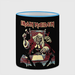 Кружка 3D Iron Maiden - судья, цвет: 3D-небесно-голубой кант — фото 2