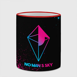 Кружка 3D No Mans Sky - neon gradient, цвет: 3D-красный кант — фото 2