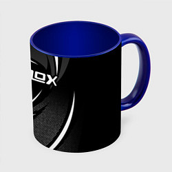 Кружка 3D Роблокс - белая линия, цвет: 3D-белый + синий