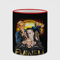 Кружка 3D Eminem, Marshall Mathers, цвет: 3D-красный кант — фото 2