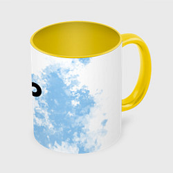 Кружка 3D Cloud9 Облачный, цвет: 3D-белый + желтый