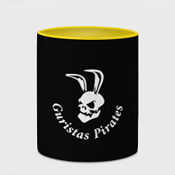 Кружка 3D Guristas pirates black, цвет: 3D-белый + желтый — фото 2